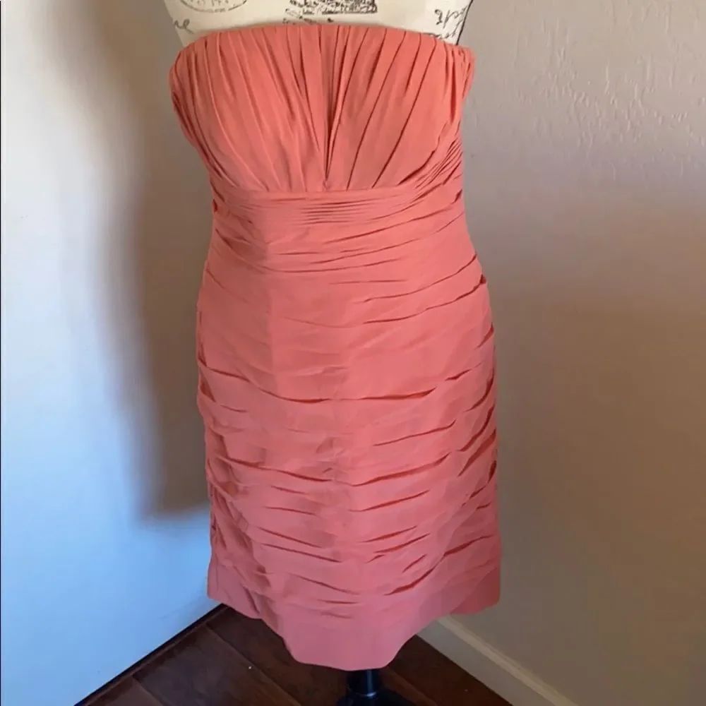 Bill Levkoff Brand New Strapless Dress Feminine Party Event Formal Wedding Guest